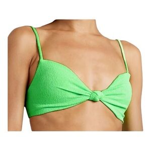 Vix Erin Knot Bikini Top in Lime NWT